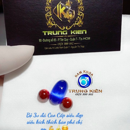 Bộ 3v Bi Đá Nam Khoa cao cấp 