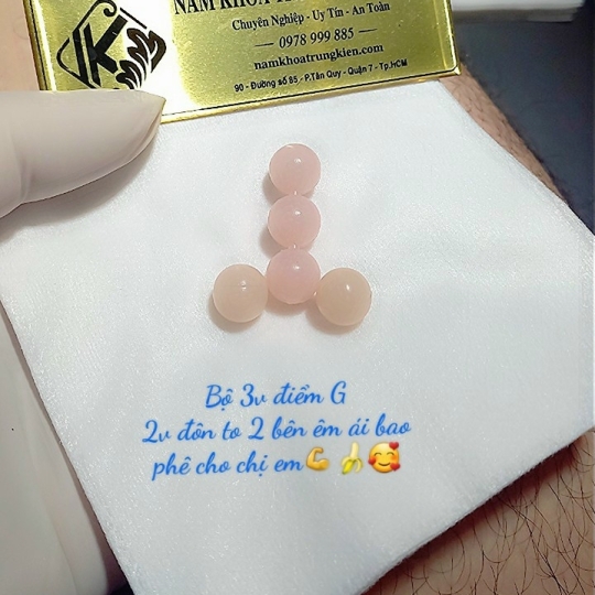 Gắn Bi bộ 3 viên điểm G mang lại cảm giác tuyệt vời 